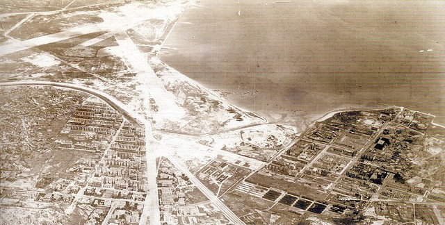 Kai Tak Airport in 1950 expanded by the Japanese army